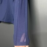 Alo Yoga  Mesh Sleeve Zip Up Jacket Navy S Photo 2