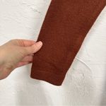 LOGO By Lori Goldstein Logo Lori Goldstein Brown Animal Print Trim Cowl Neck Tunic Sweater Womens S Photo 2