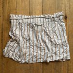 American Eagle  Outfitters Tan and White Striped Mini Skirt Large Photo 3
