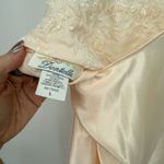 Dentelle Vintage Light Pink Nightgown Satin Dress Size Large Chiffon Coquette Photo 8