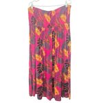 Torrid Midi Gauze Smocked Convertible Dress/Skirt Pink Yellow Plus Size 2X Photo 3