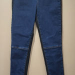 SheIn  Blue and Black Stretch Skinny Jeans Photo 0