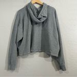 Wrangler Retro XL Gray Cropped Hoodie Aztec Graphic Western Sweatshirt Photo 3