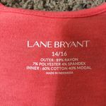 Lane Bryant  Striped Tank and T-Shirt Womens 14/16 Used One Piece Salmon Photo 6