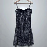 JS Collections  Black Fit and Flare Tulle Corset Dress Size 8 Photo 4