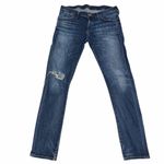 AGOLDE Chloe Low Rise Slim Distressed Denim Blue Jeans Pants size 30 A001-2062 Photo 2