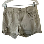 Old Navy  TAN Boyfriend Cuffed Mid-Rise Denim Shorts Women's Size 6 Photo 0