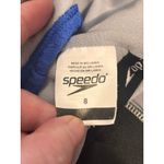 Speedo  One Piece Swimsuit Modest Conservative Blue Textured Beach Active Size 8 Photo 9