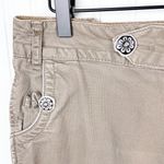 L.A. Blues Vintage Y2K Low Rise Floral Button Tan Pants Bootcut Flare Leg 10P Photo 4