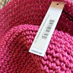 Trina Turk NWT  raffia crochet Pink  bucket hat Photo 4
