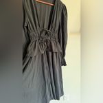 We Wore What Black Ruffled Tiered Plunge Sundress Photo 3