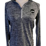 NCAA Dri Quarter Zip Pullover Athletic Shirt Womens Small Heather Gray Black Photo 0