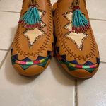 Farm Rio  | Tan Beaded Leather Mules Photo 5