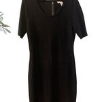 Carmen Marc Valvo  Black Scoop Neck Body Con Bandage Dress Size Large Photo 0