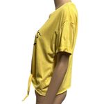 Harry Potter Hogwarts Yellow Cuff Sleeve Tie Front Graphic Tee Shirt Womens L Gold Size L Photo 2