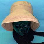 Jaclyn Smith  Bucket hat tan wide brim beach sun summer size OSFA Photo 0
