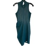 Amanda Uprichard  Wade Dress in Pine XSmall New Womens Vegan Faux Leather Photo 6