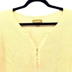 Avenue ‎ Henley Sweater Yellow  22 Photo 2