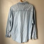 Vintage Bunny Button Down Denim Top Women's Large Blue Photo 2
