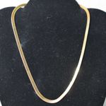 Source Unknown Simply To Impress Classic Herringbone Gold Tone 16"-19" Choker Glam Necklace Photo 0