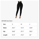 Amazon Women's Casual High Waist Stretch Trousers Solid Pencil Pants with Tie Photo 1
