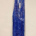 Poupette St. Barth NWT  Jena Sleeveless Jumpsuit in Blue Pineapple Size Small Photo 0