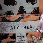 Alythea ecru animal print baroque mini skirt size large Photo 4