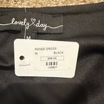 Lovely Day  Black Mini Dress with Rhinestone Accent Photo 2