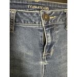 Maurice's Medium Wash Skinny Jeans, Fringe Hem On Leg, Med - Regular Photo 3