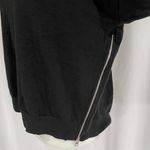 Alfani New Side Zip Sweater Crewneck Long Sleeve Knit Pullover Black Photo 6