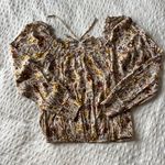 Daytrip Open Back Long-Sleeve Fall Cinched Blouse Size Medium (wore once) Photo 2