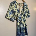 Yellow/Blue Mi Ami Shorts Wrap Romper Size XS Yellow Photo 3