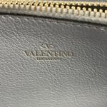Valentino Garavani Rockstud Leather Continental Zippy Wallet - Grey - Preowned Photo 7