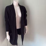 Pact  Airplane Cardigan Black Organic Cotton Relaxed Fit  S / M Photo 3
