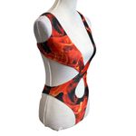 ALT Juno One Piece Swimsuit in Fiamma Red Crossover Cutout Women’s Size XS New Blue Photo 2