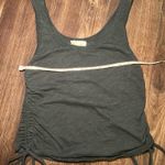 Meraki Black Tank Top with ruched sides size medium Photo 3
