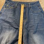 Womens Jeans Size Medium Wide Leg High Rise Minimalist Modest Blue Pants Photo 4