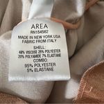 NEW NWT AREA Shirred Mini Dress Nude Gold Size M Photo 12