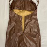 ZARA bodycon brown dress Photo 2