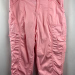 Women’s Style & Co Size 16 Bubblegum Pink Cargo Capri Pants Photo 0