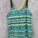 Bcg 102.  Green Padded Sports Bra Swimwear Tankini Drape Back Tank Top Medium M 8 Photo 0