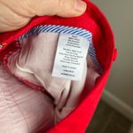 Talbots  Relaxed Chinos Frenchie Critter Pants 12P Red Embroidered Dog Print Photo 8