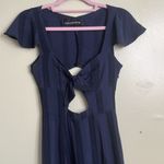 Reformation Reformed by  Fauna Midnight Blue Cutout boho Maxi Dress size small Photo 4