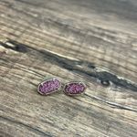 Kendra Scott Ellie Earring Gold Fushia Pink Drusy Photo 2
