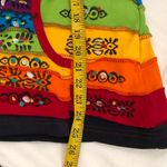 2000s Y2K vibe colorful multicolored boho zip up tiered celestial hoodie sweatshirt jacket long flare sleeve Photo 6