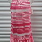 Trina Turk  Zuri 2 Dress Women's Small Pink White Stripe Sleeveless Mini Photo 2