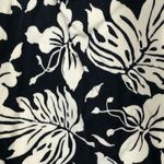 CHAPS Black & White Floral Cropped Ankle Pants Size 10 Photo 10