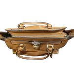 Michael Kors Hamilton Brown Leather Double Strap Shoulder Bag Gold Hardware Photo 3