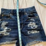 American Eagle  Next Level Stretch Distressed Dark Denim frayed shorts  S… Photo 6