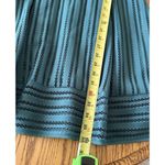 J.Crew Striped Green Dress Eyelet Fit &Flare Size 4 V Neck Lined Corporate Core Photo 11